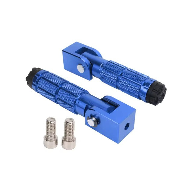 Folding Foot Pegs for Super73 Blue